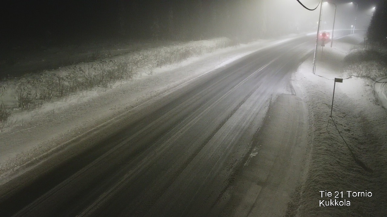 Weather Camera Image Road 21 Tornio, Kukkola, Tornio, Lappi