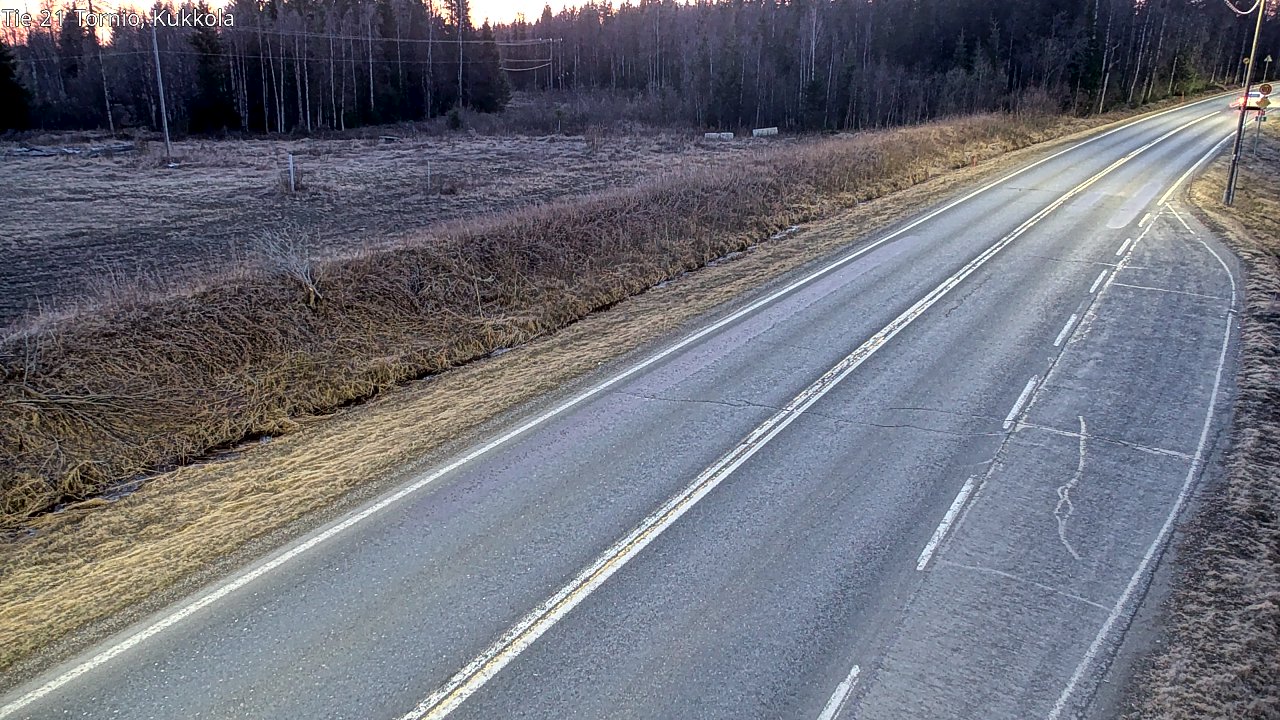 Weather Camera Image Road 21 Tornio, Kukkola, Tornio, Lappi