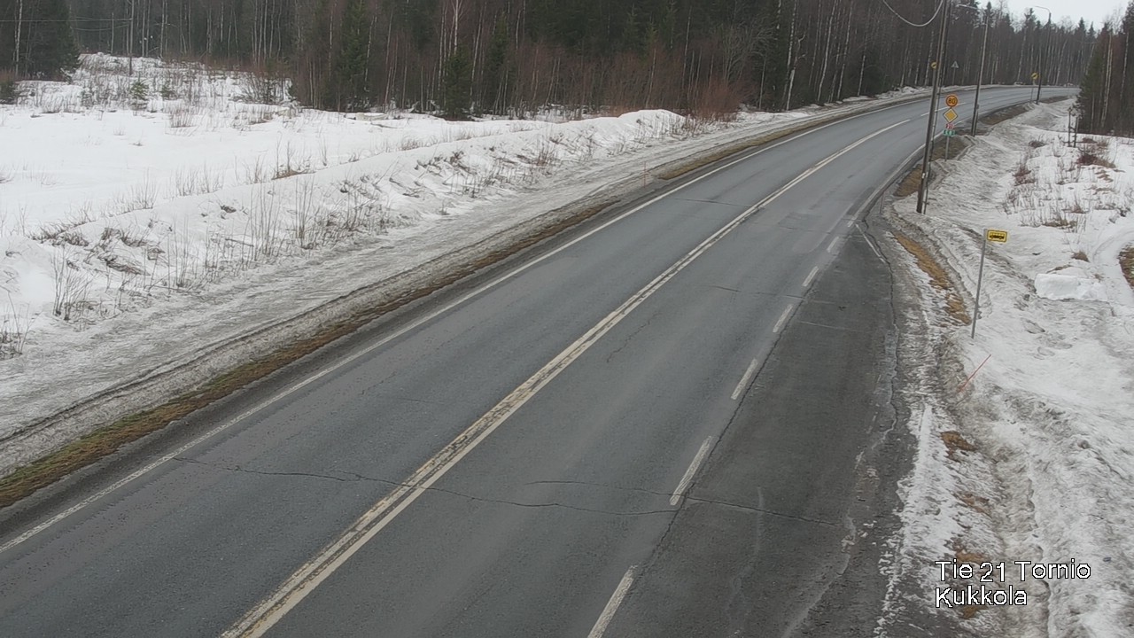 Weather Camera Image Road 21 Tornio, Kukkola, Tornio, Lappi