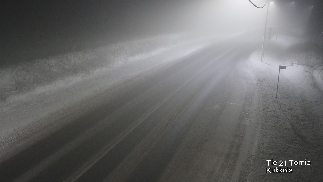Weather Camera Image Väg 21 Torneå, Kukkola, Tornio, Lappi