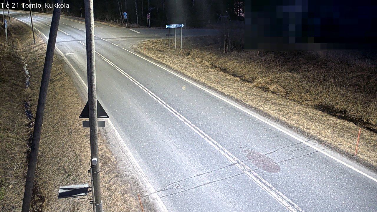 Weather Camera Image Road 21 Tornio, Kukkola, Tornio, Lappi
