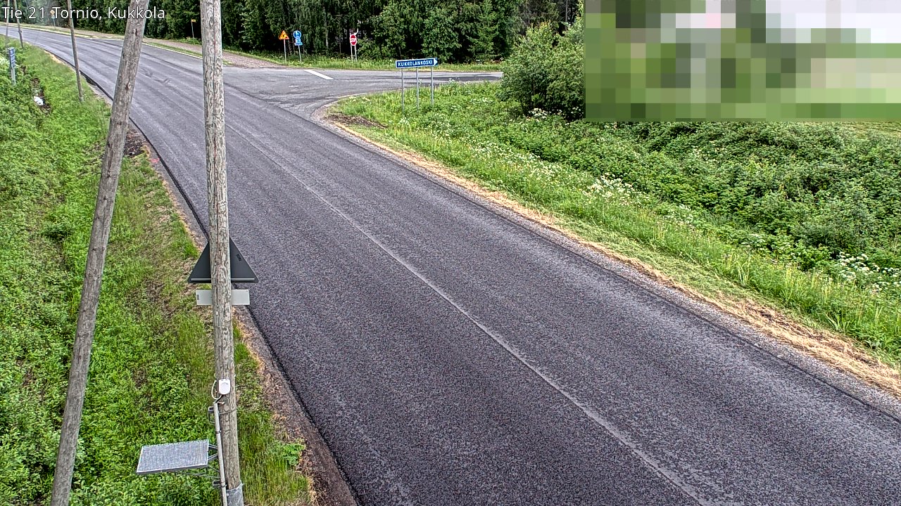 Kelikamerat Kuva Tie 21 Tornio, Kukkola, Tornio, Lappi