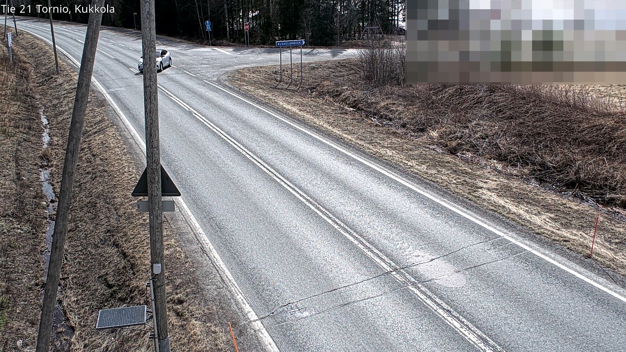 Weather Camera Image Road 21 Tornio, Kukkola, Tornio, Lappi