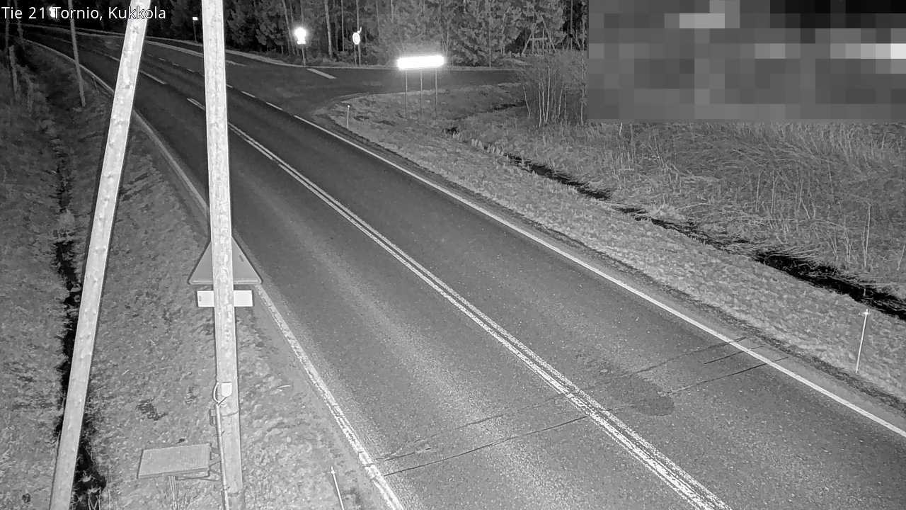 Weather Camera Image Road 21 Tornio, Kukkola, Tornio, Lappi