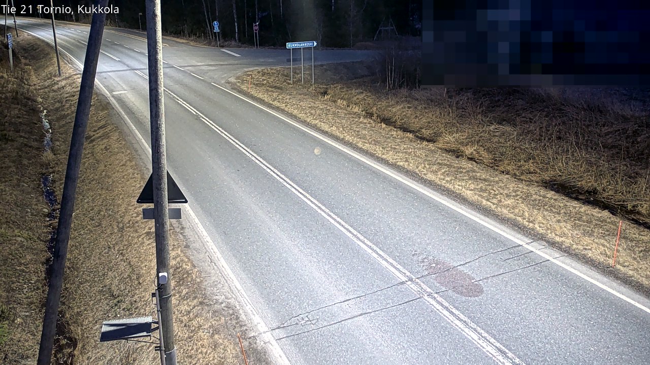 Weather Camera Image Road 21 Tornio, Kukkola, Tornio, Lappi