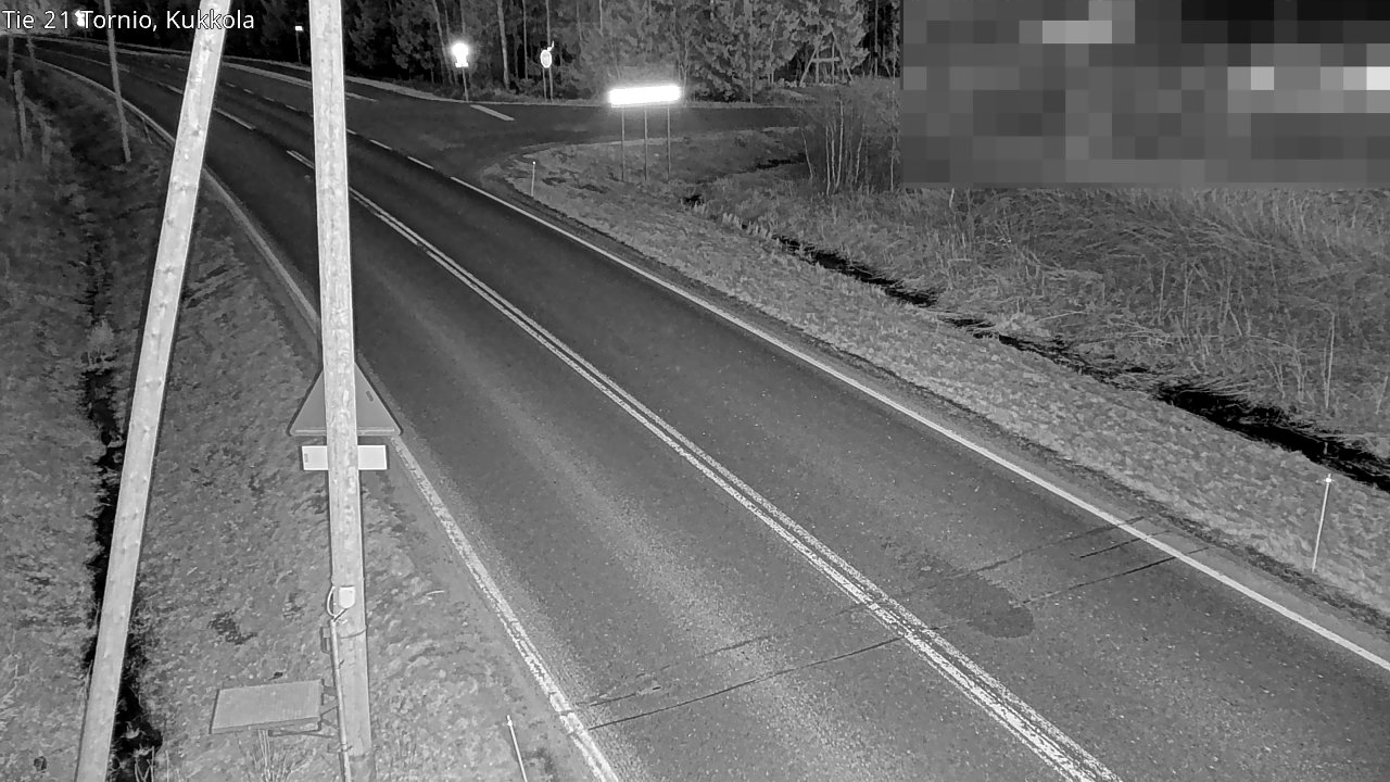 Weather Camera Image Road 21 Tornio, Kukkola, Tornio, Lappi
