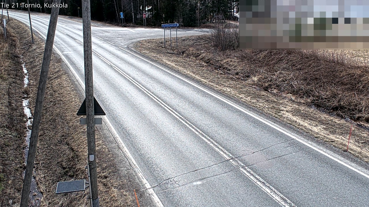 Weather Camera Image Road 21 Tornio, Kukkola, Tornio, Lappi