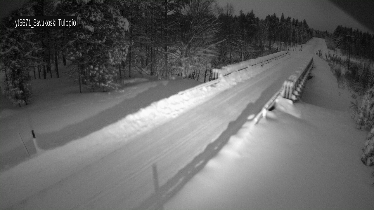 Weather Camera Image Väg 9671 Savukoski, Tulppio, Savukoski, Lappi