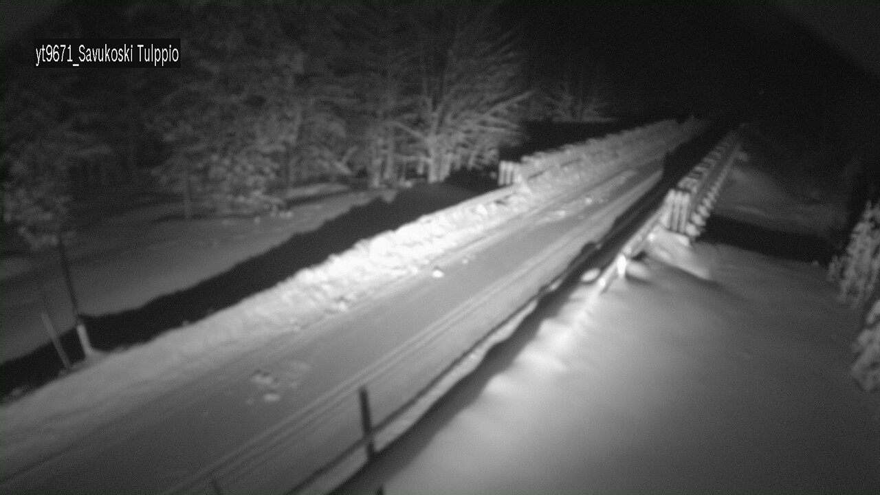 Weather Camera Image Väg 9671 Savukoski, Tulppio, Savukoski, Lappi