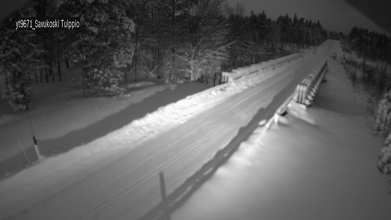 Weather Camera Image Väg 9671 Savukoski, Tulppio, Savukoski, Lappi