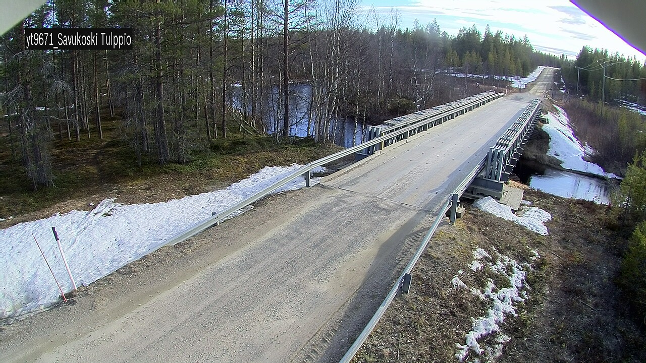 Weather Camera Image Väg 9671 Savukoski, Tulppio, Savukoski, Lappi