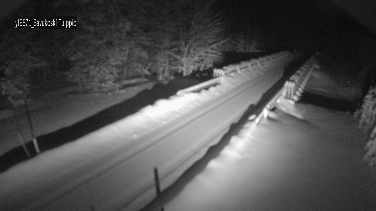 Weather Camera Image Väg 9671 Savukoski, Tulppio, Savukoski, Lappi