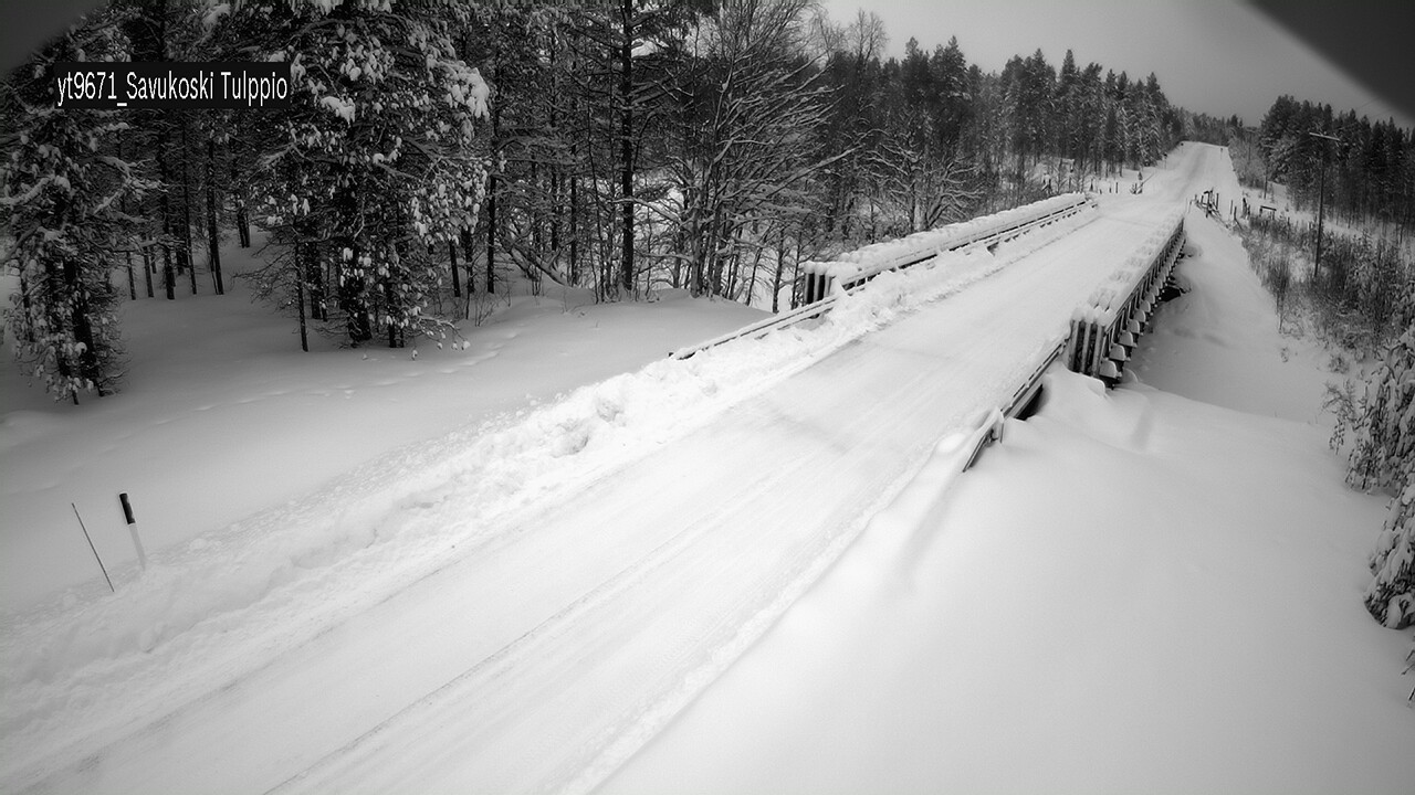 Weather Camera Image Väg 9671 Savukoski, Tulppio, Savukoski, Lappi