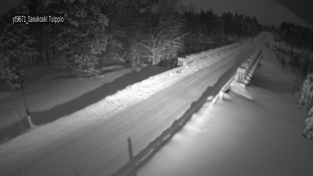 Weather Camera Image Väg 9671 Savukoski, Tulppio, Savukoski, Lappi