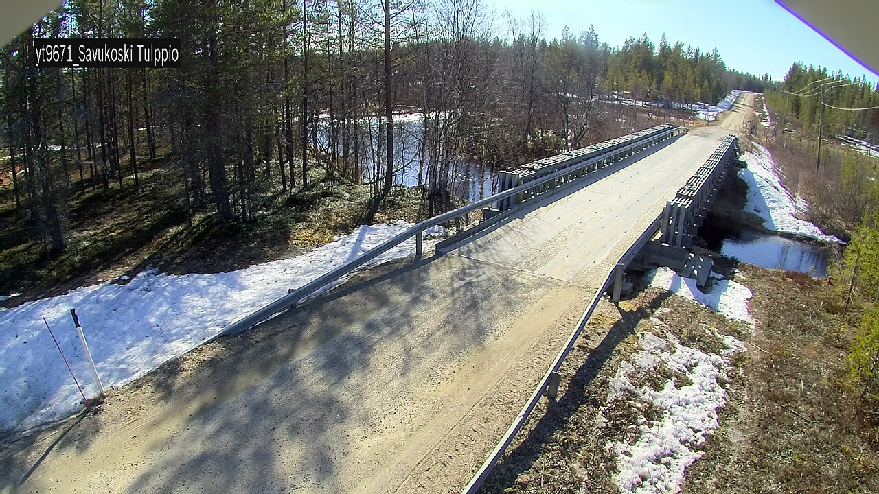 Weather Camera Image Väg 9671 Savukoski, Tulppio, Savukoski, Lappi