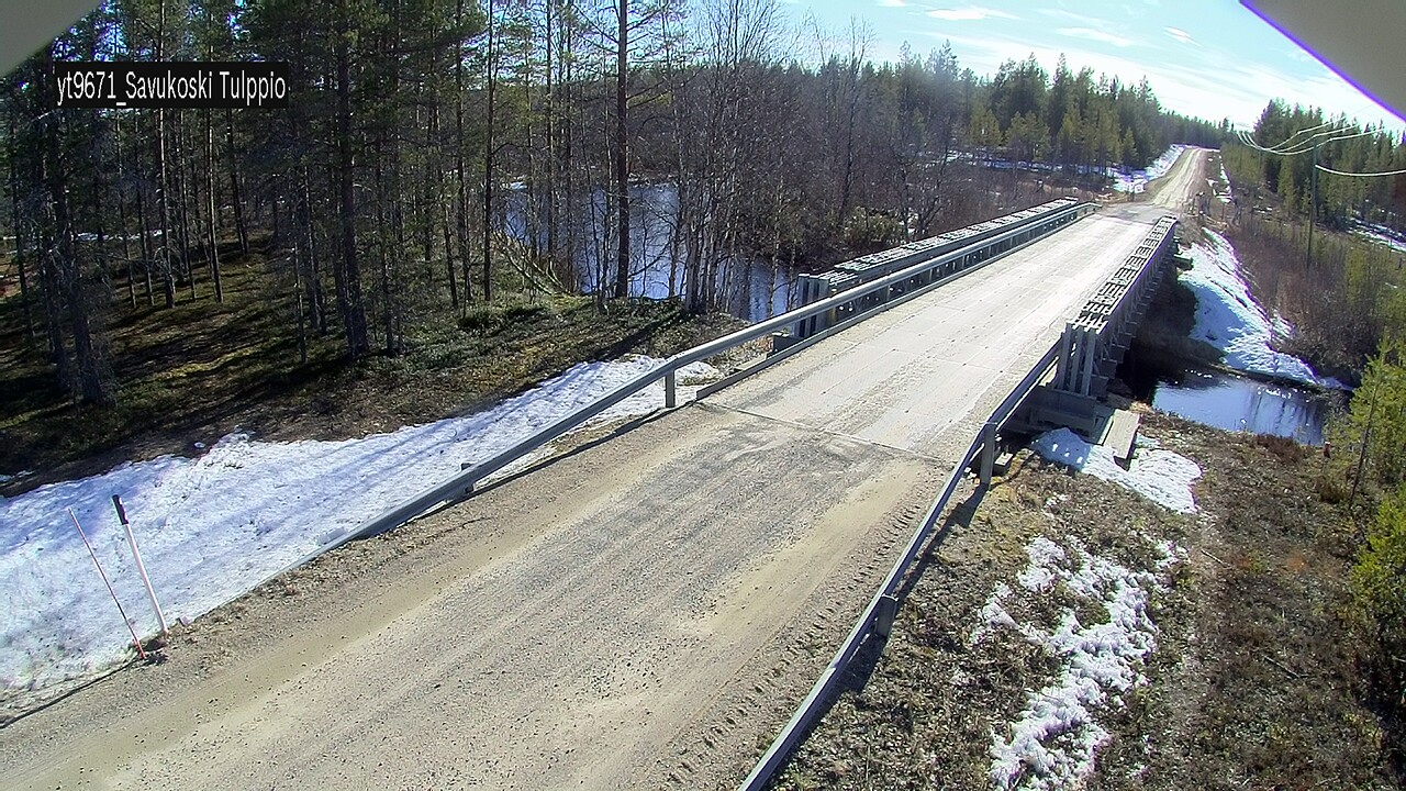 Weather Camera Image Väg 9671 Savukoski, Tulppio, Savukoski, Lappi