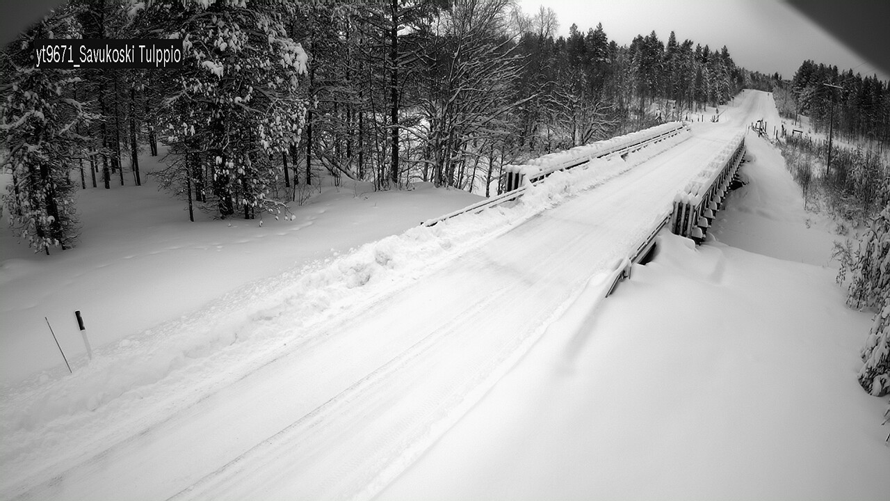 Weather Camera Image Väg 9671 Savukoski, Tulppio, Savukoski, Lappi