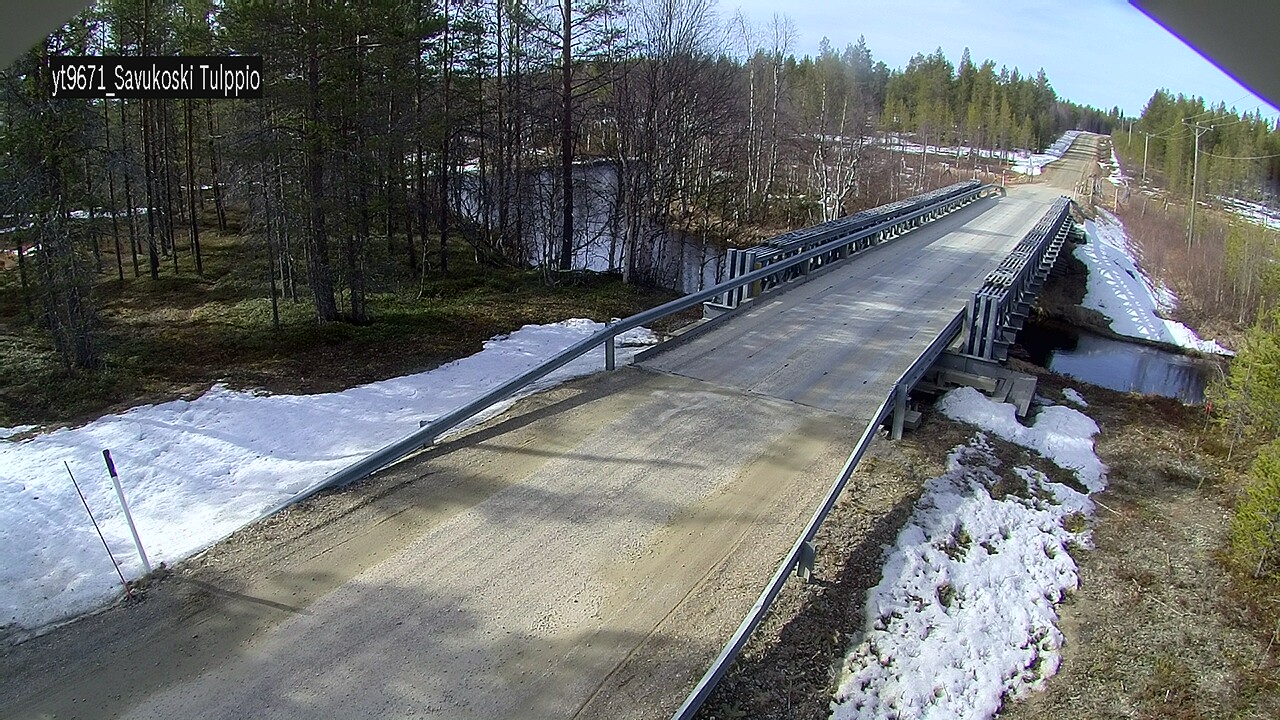 Weather Camera Image Väg 9671 Savukoski, Tulppio, Savukoski, Lappi