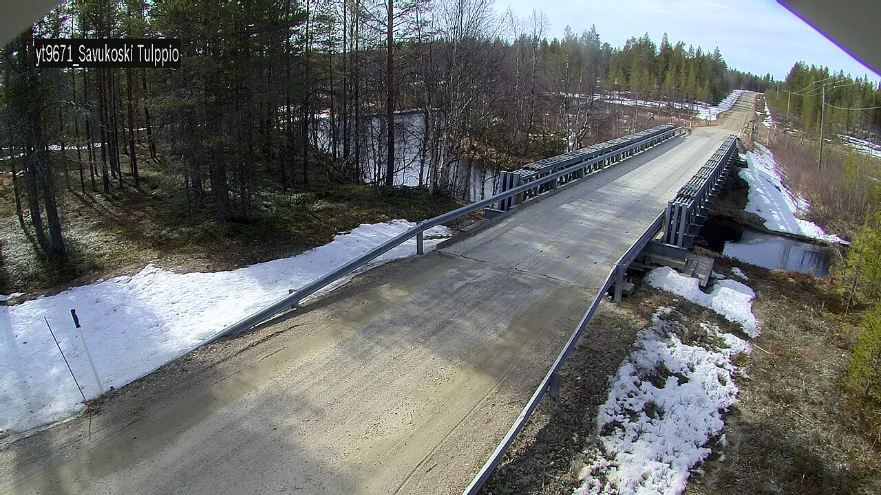 Weather Camera Image Väg 9671 Savukoski, Tulppio, Savukoski, Lappi