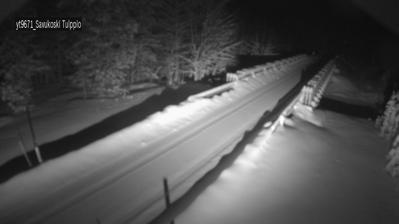 Weather Camera Image Väg 9671 Savukoski, Tulppio, Savukoski, Lappi