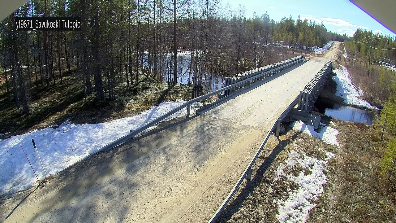 Weather Camera Image Väg 9671 Savukoski, Tulppio, Savukoski, Lappi