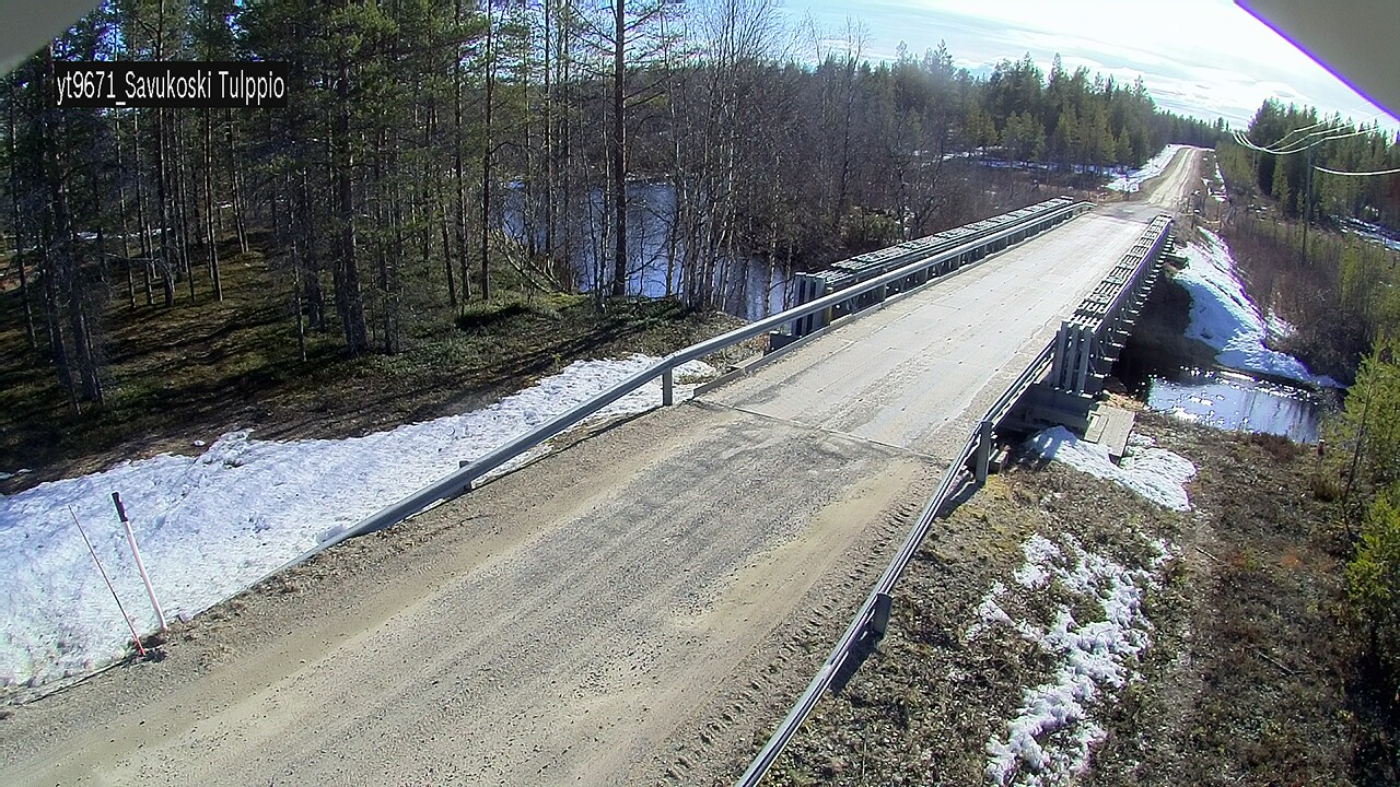 Weather Camera Image Väg 9671 Savukoski, Tulppio, Savukoski, Lappi