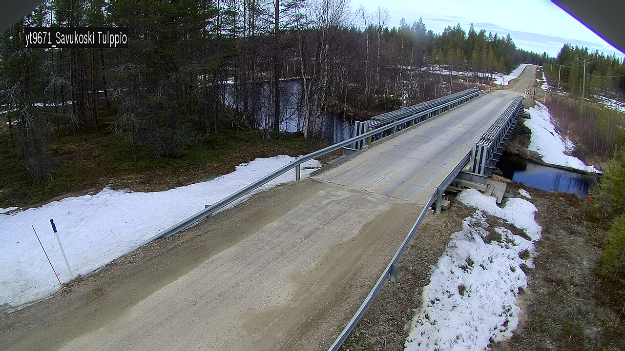 Weather Camera Image Väg 9671 Savukoski, Tulppio, Savukoski, Lappi