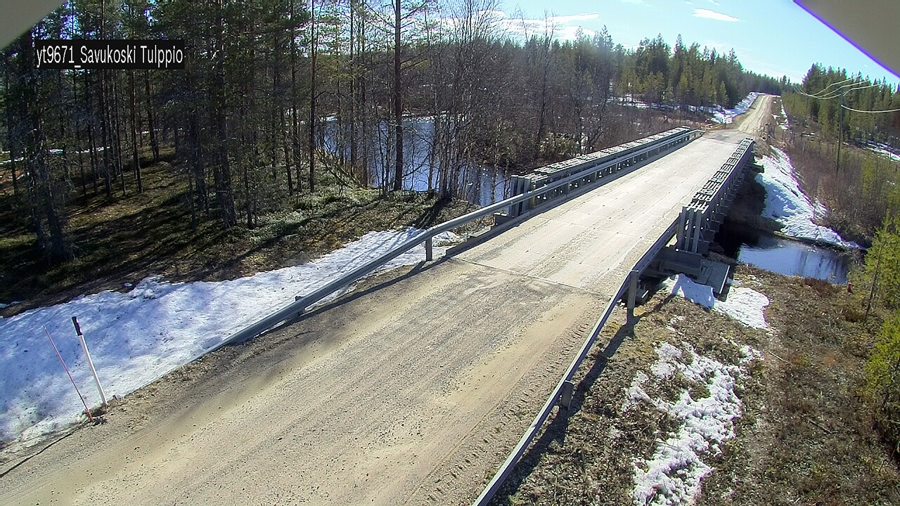 Weather Camera Image Väg 9671 Savukoski, Tulppio, Savukoski, Lappi
