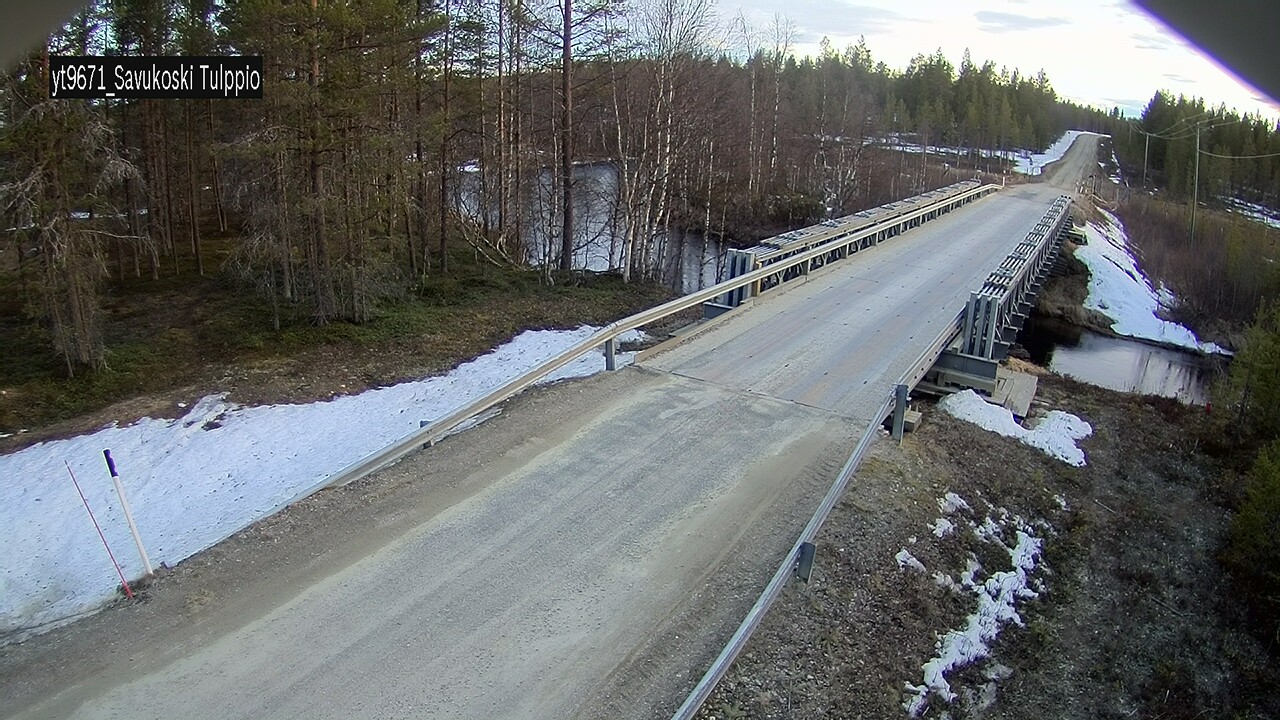 Weather Camera Image Väg 9671 Savukoski, Tulppio, Savukoski, Lappi