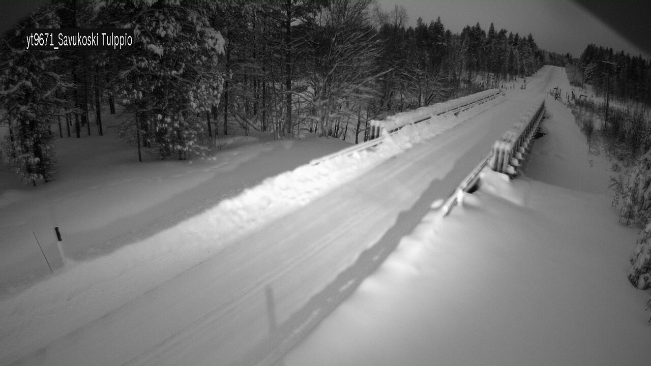 Weather Camera Image Väg 9671 Savukoski, Tulppio, Savukoski, Lappi