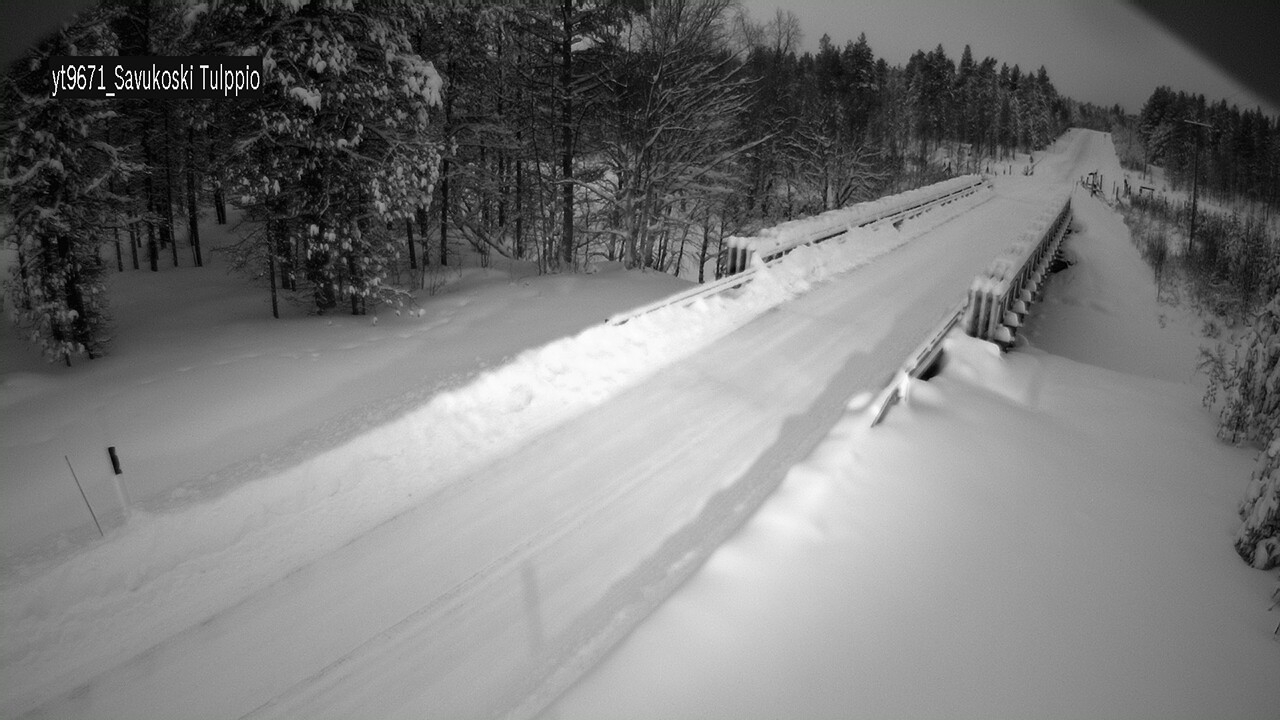 Weather Camera Image Väg 9671 Savukoski, Tulppio, Savukoski, Lappi