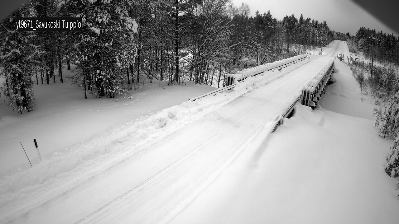 Weather Camera Image Väg 9671 Savukoski, Tulppio, Savukoski, Lappi