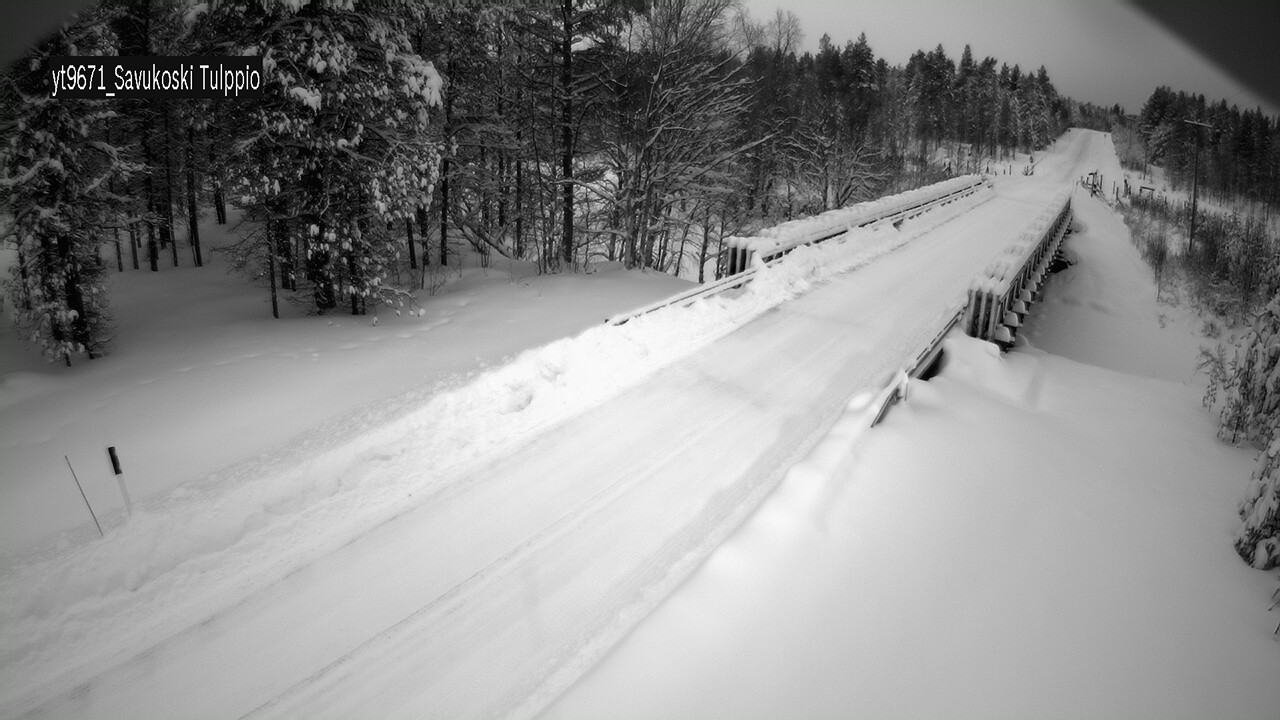 Weather Camera Image Väg 9671 Savukoski, Tulppio, Savukoski, Lappi