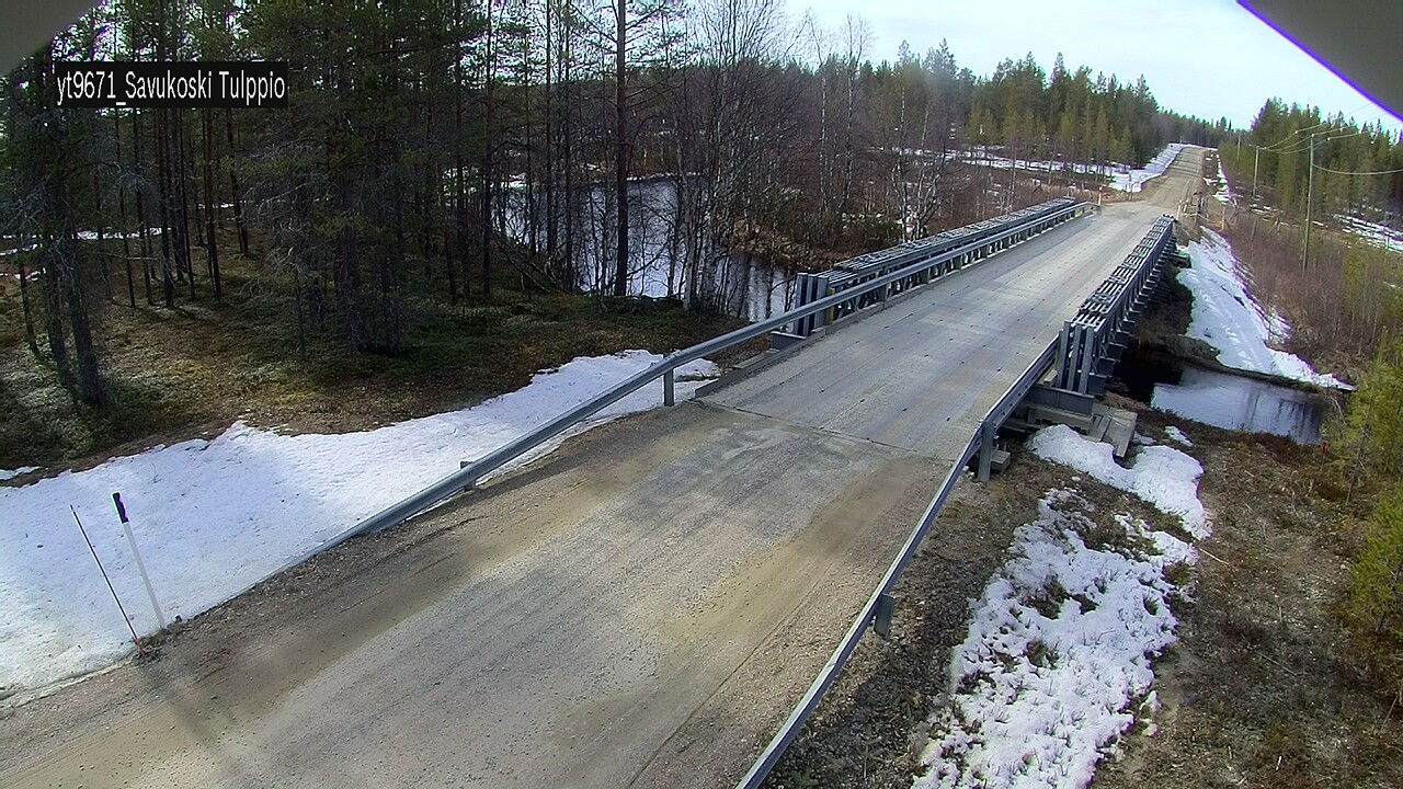 Weather Camera Image Väg 9671 Savukoski, Tulppio, Savukoski, Lappi