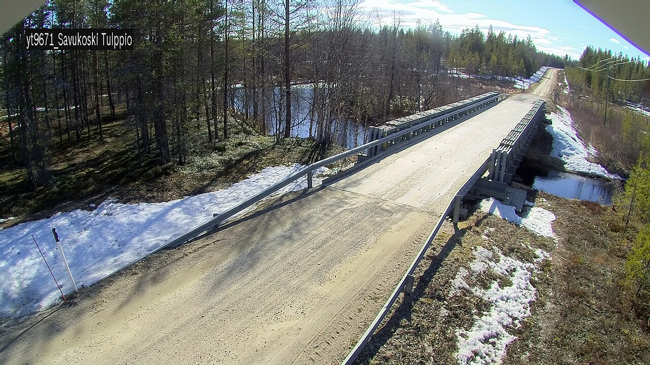 Weather Camera Image Väg 9671 Savukoski, Tulppio, Savukoski, Lappi