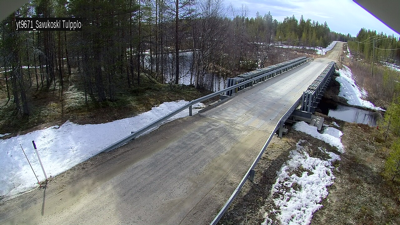 Weather Camera Image Väg 9671 Savukoski, Tulppio, Savukoski, Lappi