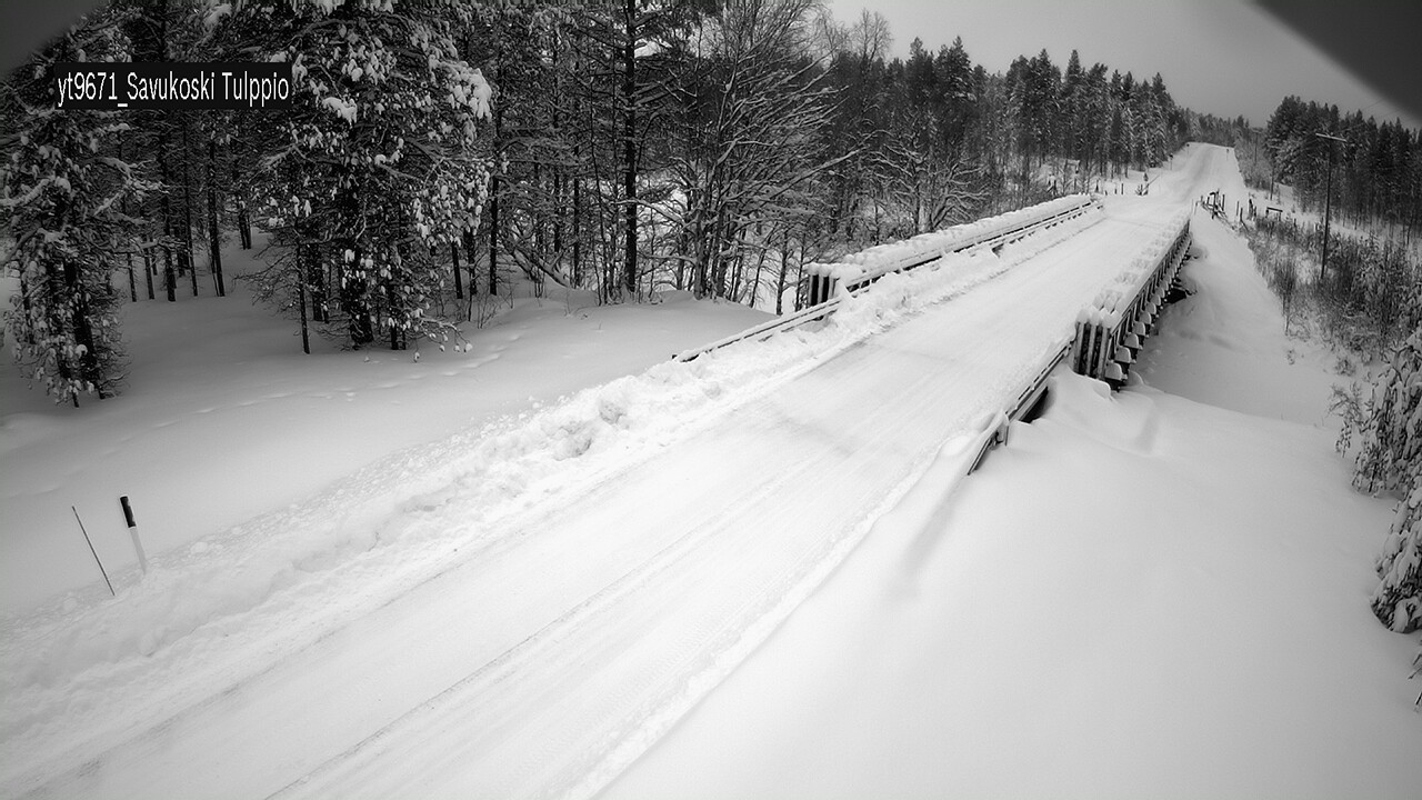Weather Camera Image Väg 9671 Savukoski, Tulppio, Savukoski, Lappi