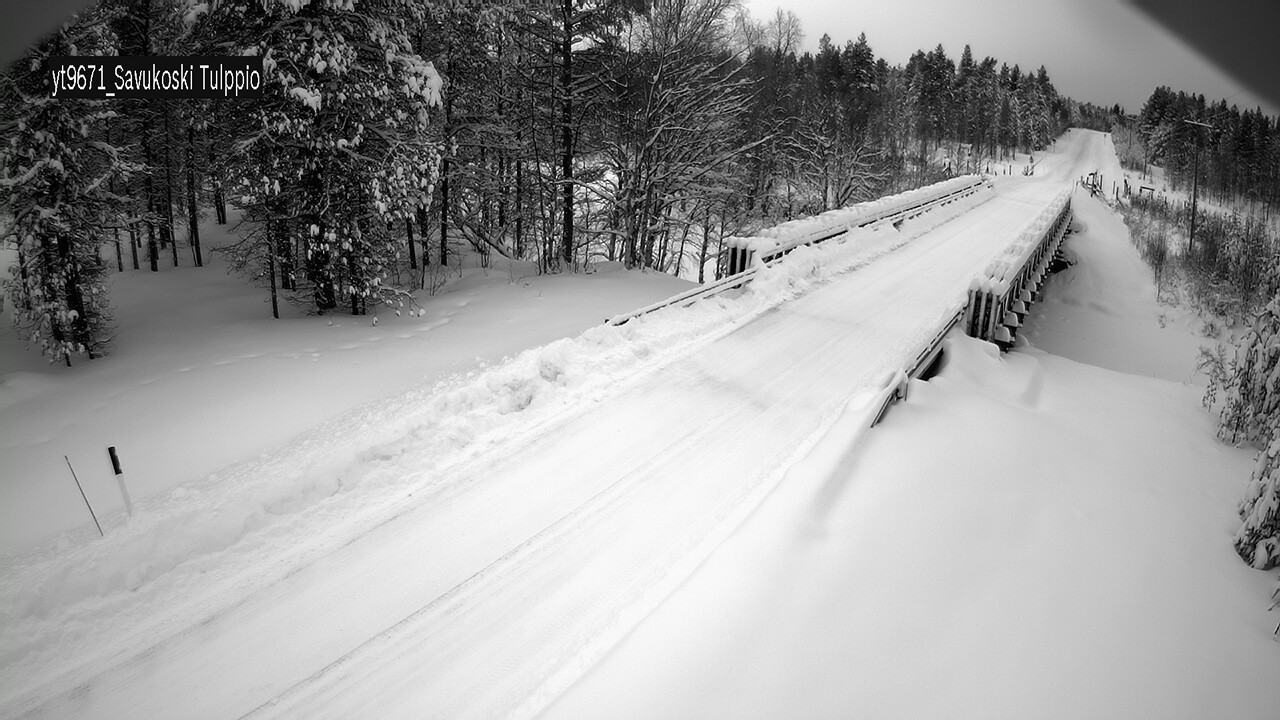 Weather Camera Image Väg 9671 Savukoski, Tulppio, Savukoski, Lappi