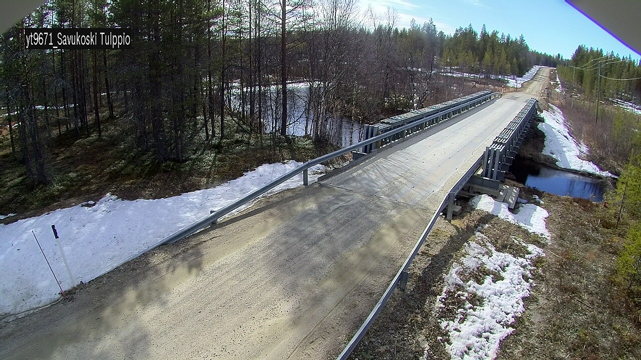 Weather Camera Image Väg 9671 Savukoski, Tulppio, Savukoski, Lappi