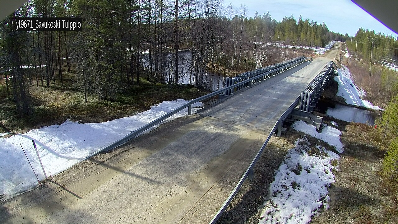 Weather Camera Image Väg 9671 Savukoski, Tulppio, Savukoski, Lappi