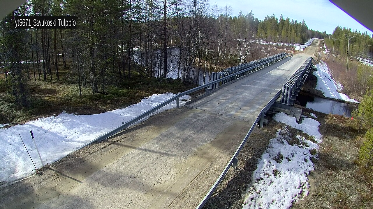 Weather Camera Image Väg 9671 Savukoski, Tulppio, Savukoski, Lappi