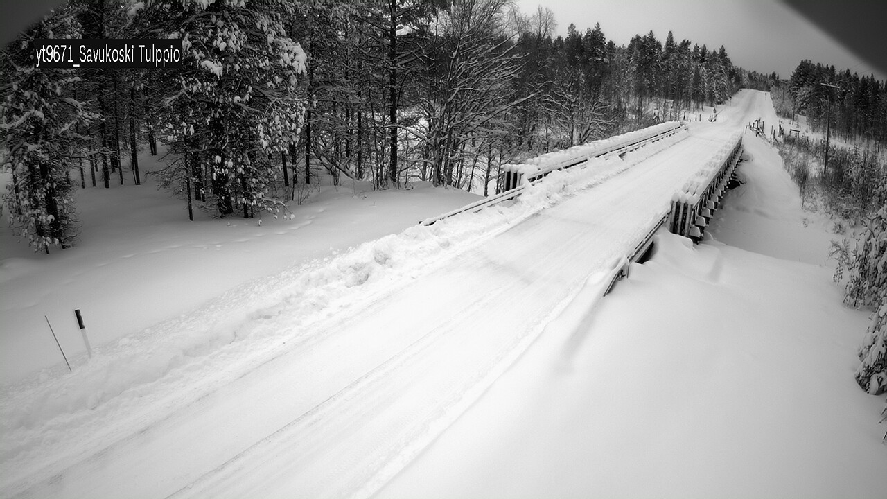Weather Camera Image Väg 9671 Savukoski, Tulppio, Savukoski, Lappi