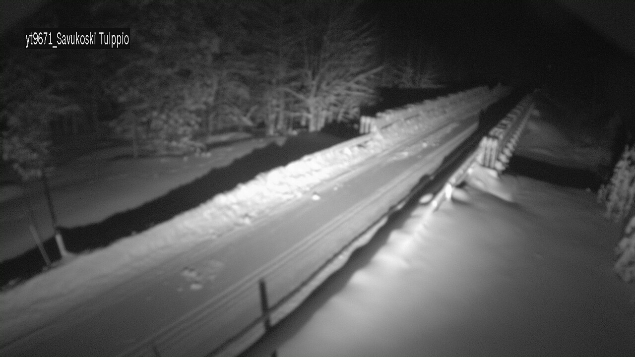 Weather Camera Image Väg 9671 Savukoski, Tulppio, Savukoski, Lappi