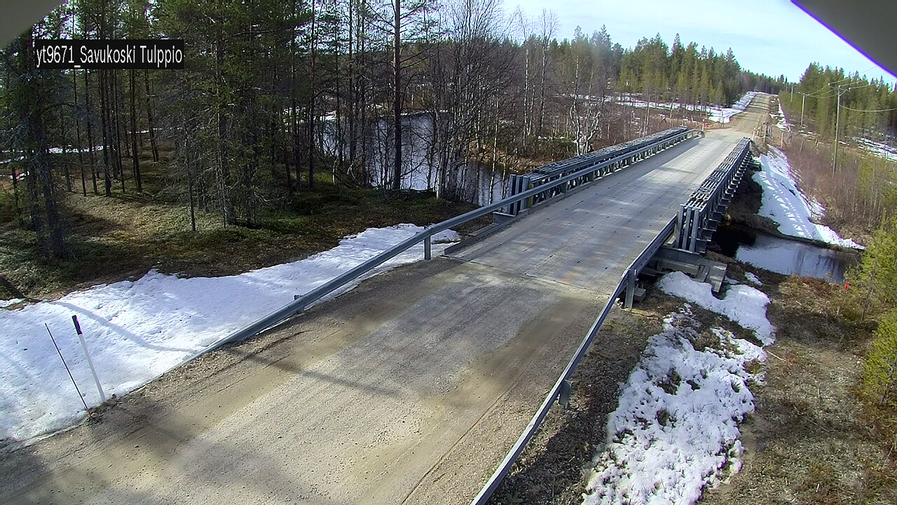 Weather Camera Image Väg 9671 Savukoski, Tulppio, Savukoski, Lappi