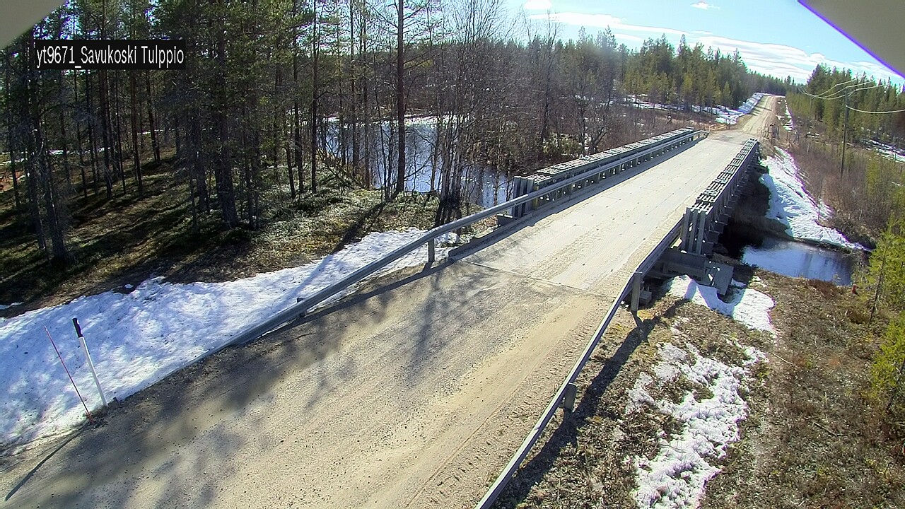 Weather Camera Image Väg 9671 Savukoski, Tulppio, Savukoski, Lappi