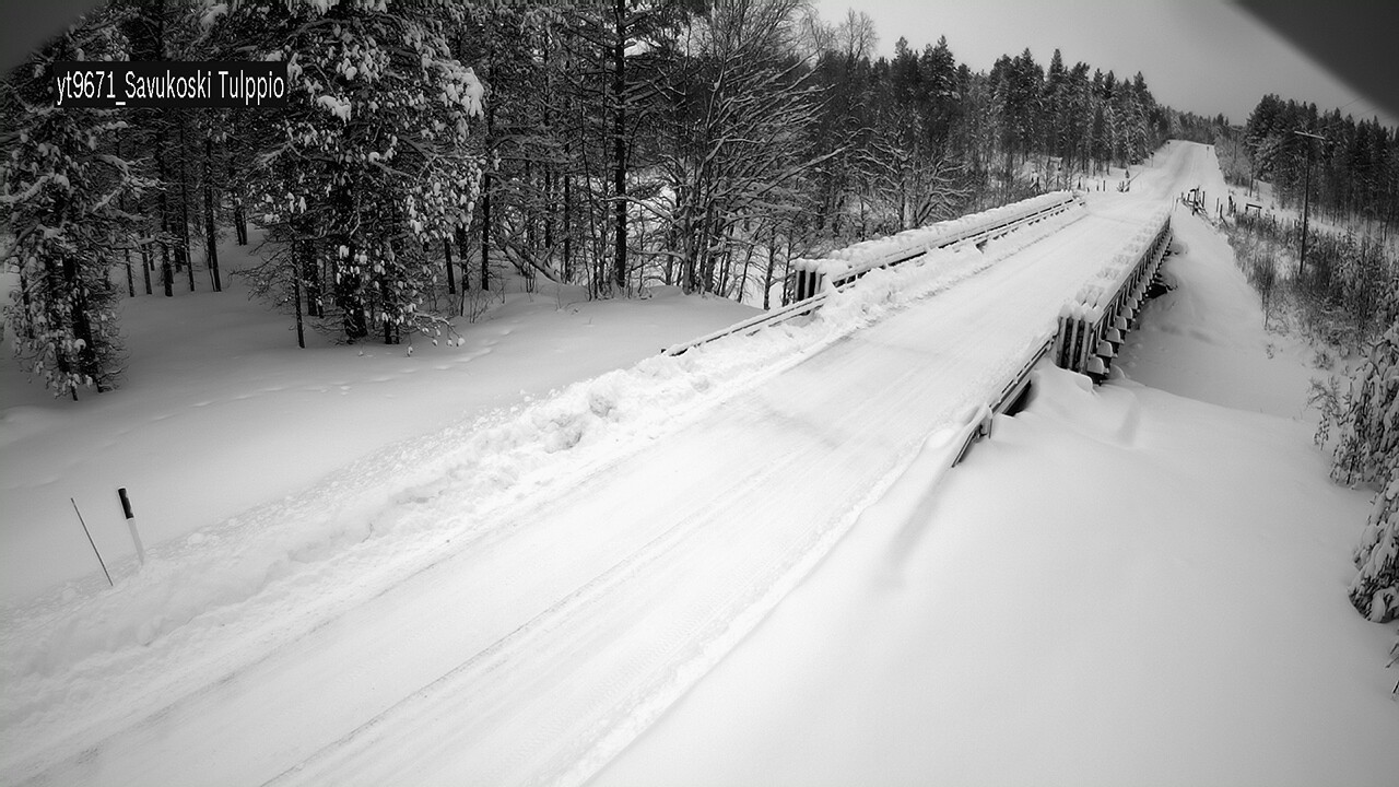 Weather Camera Image Väg 9671 Savukoski, Tulppio, Savukoski, Lappi