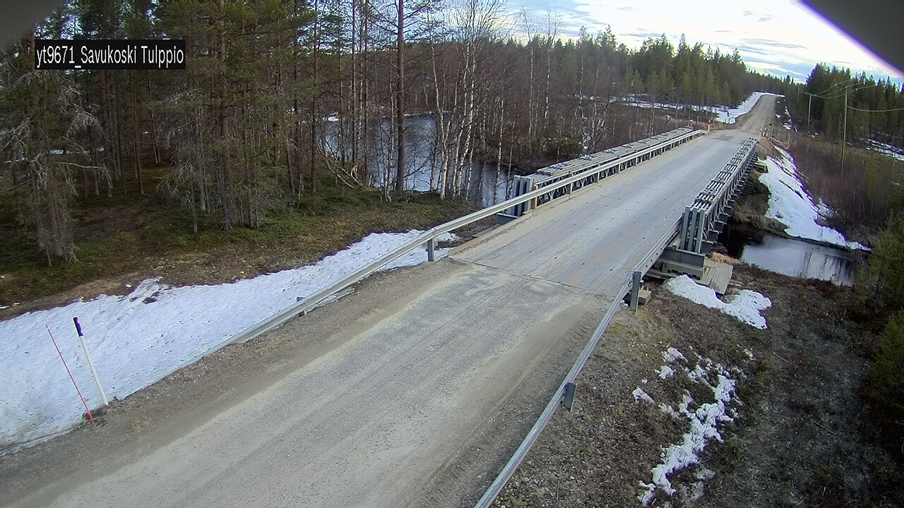 Weather Camera Image Väg 9671 Savukoski, Tulppio, Savukoski, Lappi