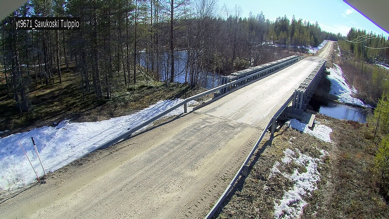 Weather Camera Image Väg 9671 Savukoski, Tulppio, Savukoski, Lappi