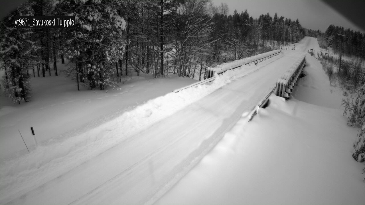 Weather Camera Image Väg 9671 Savukoski, Tulppio, Savukoski, Lappi