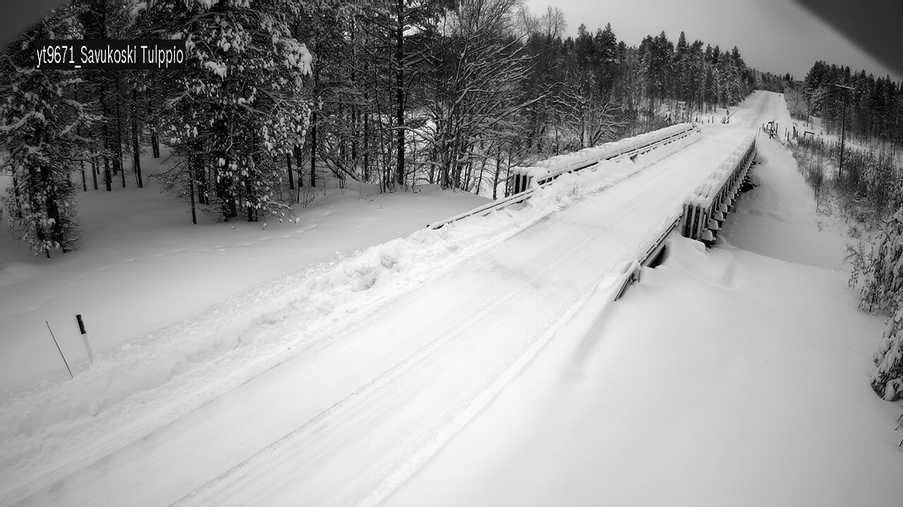 Weather Camera Image Väg 9671 Savukoski, Tulppio, Savukoski, Lappi